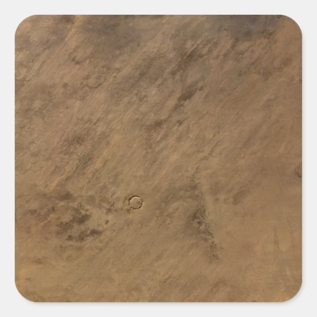 Sticker Carré Le cratère Tenoumer en Mauritanie (Devant)