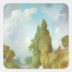 Sticker Carré Le cuir épais d'homme aveugle