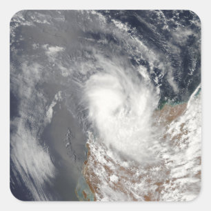 Sticker Carré Le cyclone Dominic au large de l'Australie occiden