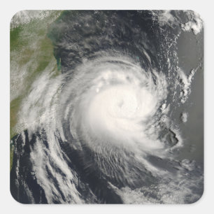 Sticker Carré Le cyclone tropical Favio s'approche du Mozambique