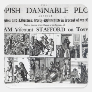 Sticker Carré Le damnable papal