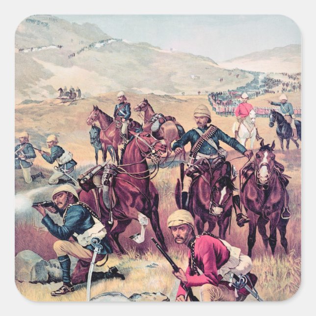 Sticker Carré Le Dernier tir au Soudan (Devant)