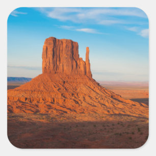 Sticker Carré Le désert de Monument Valley Utah mitonne en pano