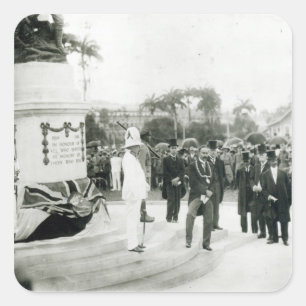 Sticker Carré Le dévoilement du Mémorial de Guerre