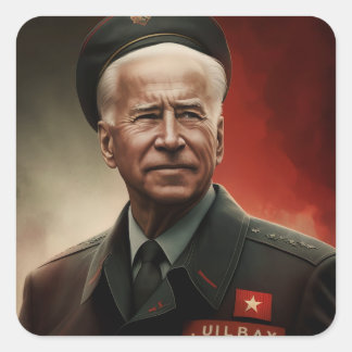 Sticker Carré Le dictateur Joe Biden