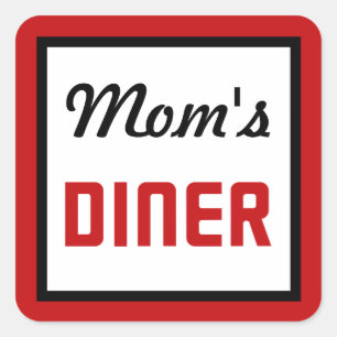 Sticker Carré Le dîner de maman