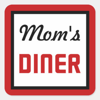 Sticker Carré Le dîner de maman