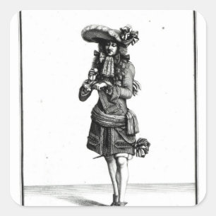 Sticker Carré Le dirigeant du roi, 1675