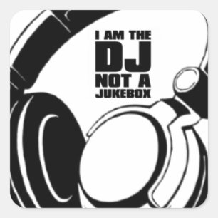 STICKER CARRÉ LE DJ KLASH-GEAR - LE DJ AUCUNES DEMANDES