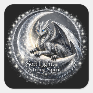 Sticker Carré Le dragon Gentil Inferno (autocollant)