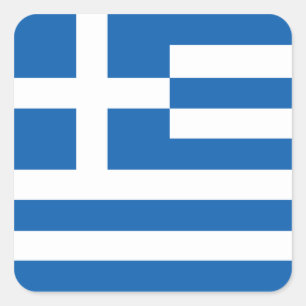 Sticker Carré Le drapeau de la Grèce