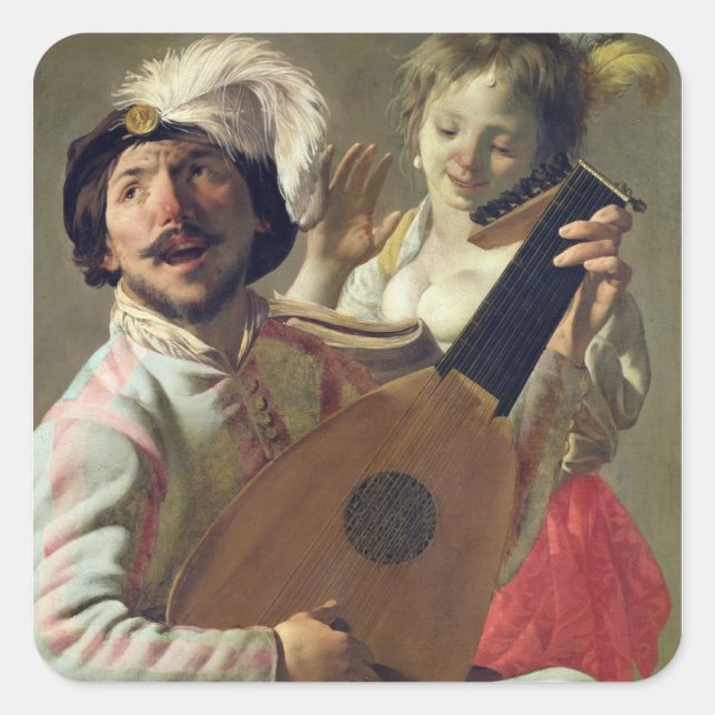 Sticker Carré Le Duet, 1628 (Devant)