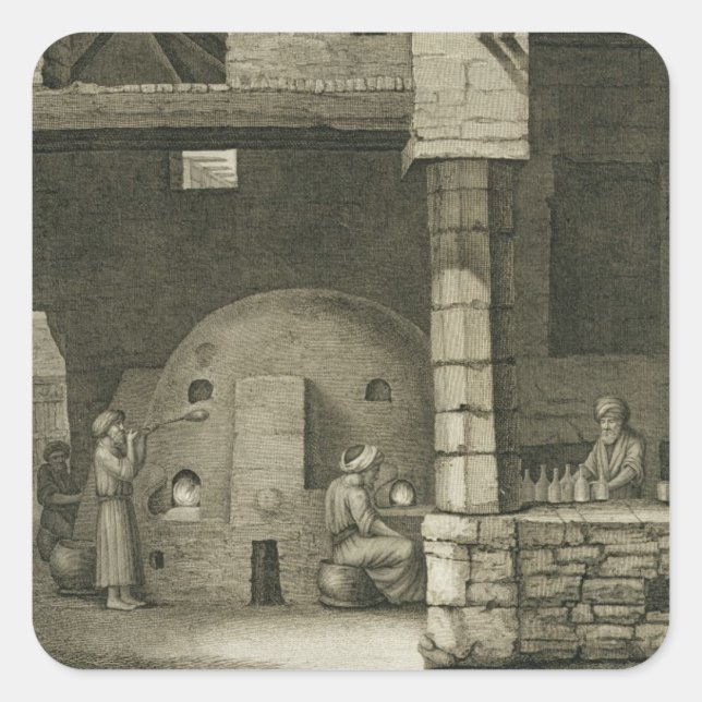 Sticker Carré Le fabricant de bouteilles en verre, de Volume II  (Devant)