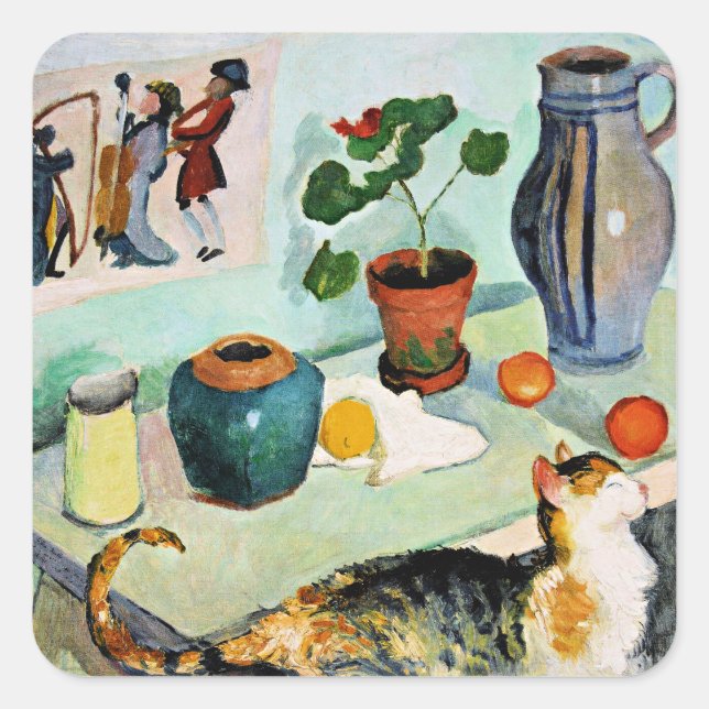 Sticker Carré Le Fantôme dans la Maison Stalls (Devant)