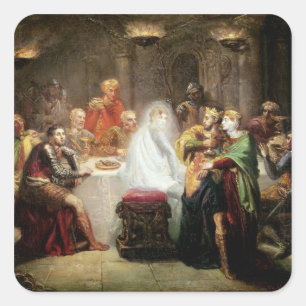 Sticker Carré Le fantôme du banquo