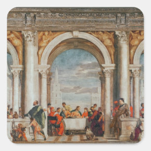 Sticker Carré Le festin dans la Chambre de Lévi