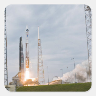 Sticker Carré Le feu et la fumée signalent le décollage