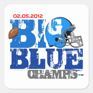 Sticker Carré Le football de New York mâche l'autocollant 2012