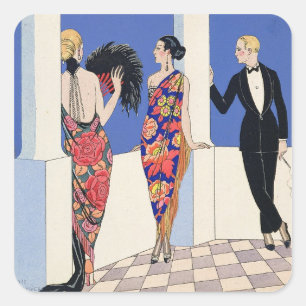 Sticker Carré Le goût de Shawls, 1922 (copie de pochoir)