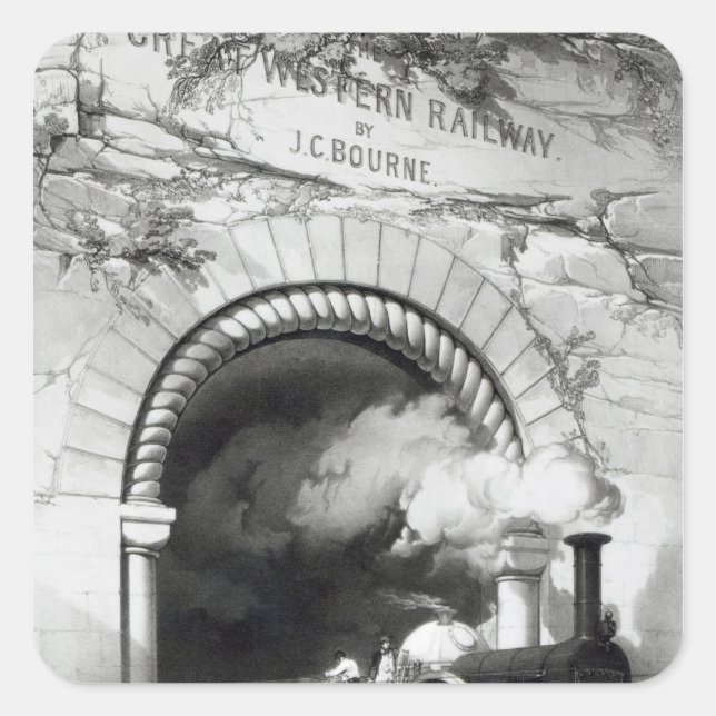 Sticker Carré Le Great Western Railway, 1846 (Devant)