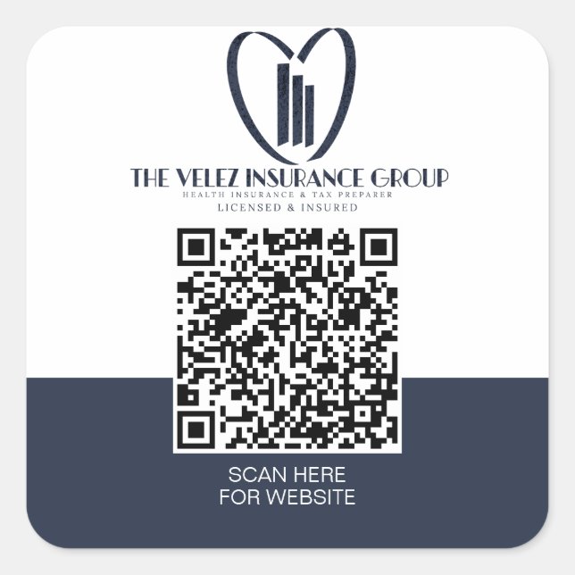 Sticker Carré Le Groupe d'Assurance Velez   (Devant)