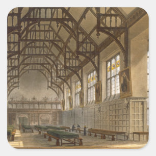 Sticker Carré Le Hall of Trinity College, Cambridge, de
