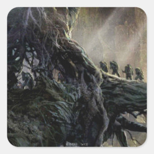 Sticker Carré LE HOBBIT : DESOLATION DE SMAUG™ Concept Art