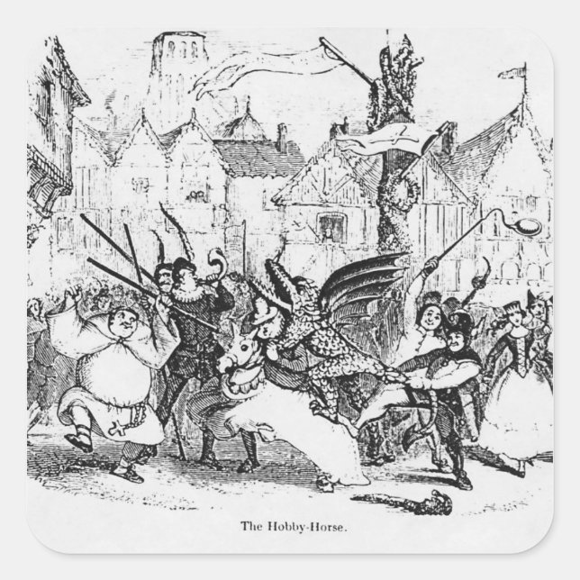 Sticker Carré Le Hobby-Horse (Devant)