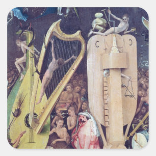 Sticker Carré Le jardin des délices terrestres