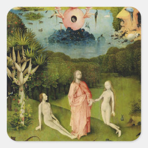 Sticker Carré Le Jardin des délices terrestres 2