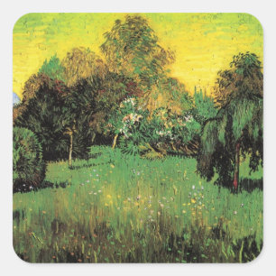 Sticker Carré Le jardin du poète par Vincent van Gogh