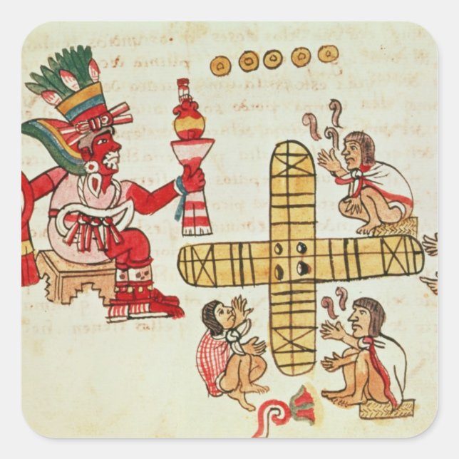 Sticker Carré Le jeu Patoli et le dieu (Devant)