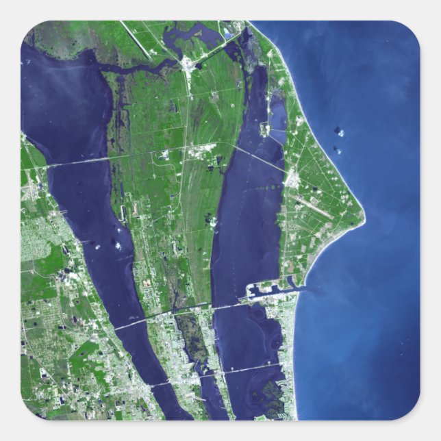 Sticker Carré Le John F Kennedy Space Center (Devant)