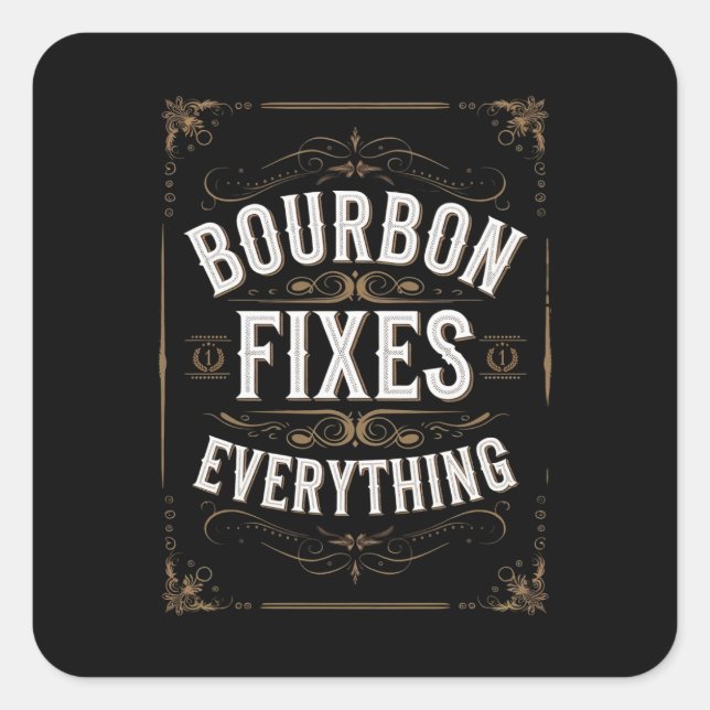 Sticker Carré Le jour des Bourbons fixe tout (Devant)