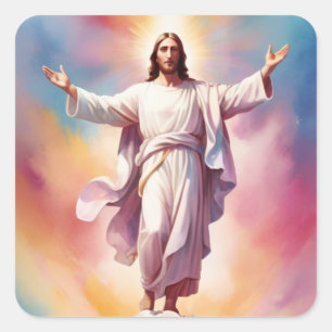 Sticker Carré Le Jour du Seigneur Jésus