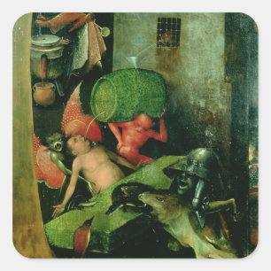 Sticker Carré Le jugement Dernier : Détail du masque