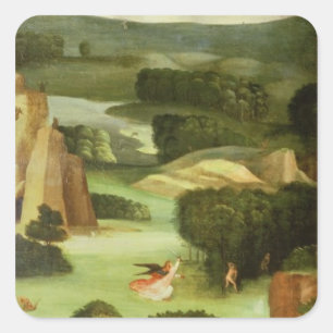 Sticker Carré Le jugement Dernier : Intérieur de l'aile gauche