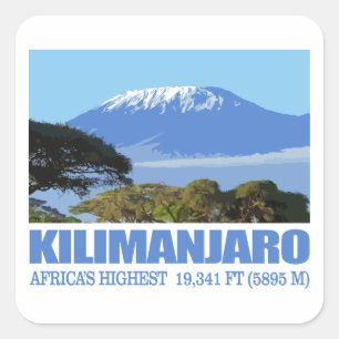 Sticker Carré Le Kilimandjaro