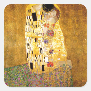 Sticker Carré Le Kiss Gustav Klimt