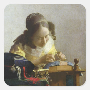 Sticker Carré Le Lacemaker, 1669-70