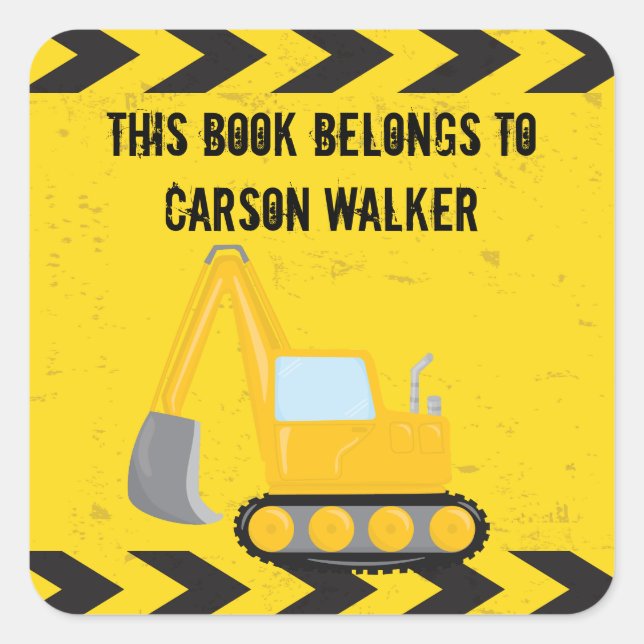 Sticker Carré Le Livre Des Enfants Sur Mesure Du Véhicule De Con (Devant)