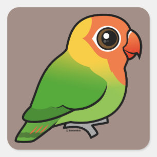 Sticker Carré Le Lovebird de Lilian
