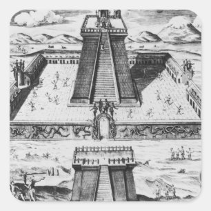 Sticker Carré Le maire de Templo chez Tenochtitlan