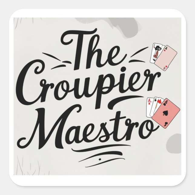 Sticker Carré Le Maître Croupier (Devant)