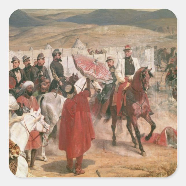 Sticker Carré Le maréchal Thomas Bugeaud et le colonel Joseph (Devant)