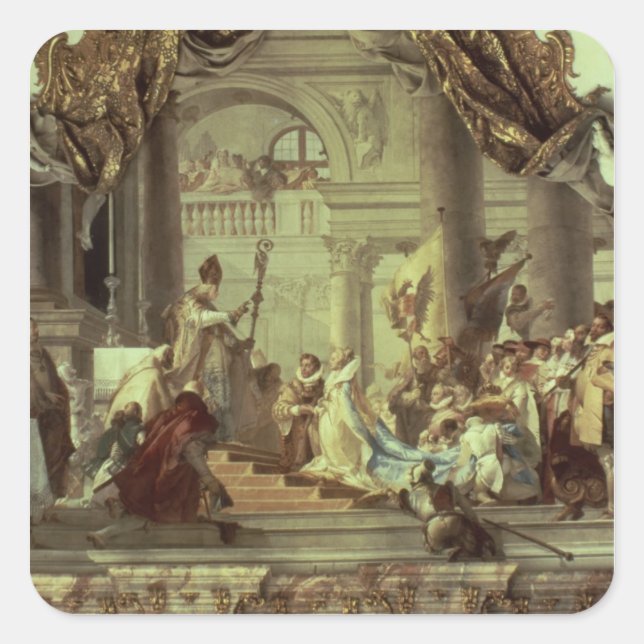 Sticker Carré Le mariage de l'empereur Frederick Barbarossa (Devant)