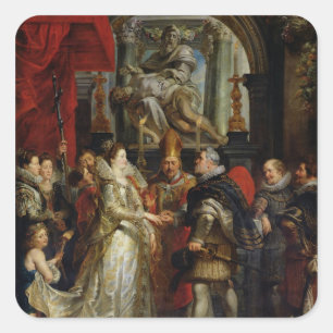 Sticker Carré Le mariage par procuration