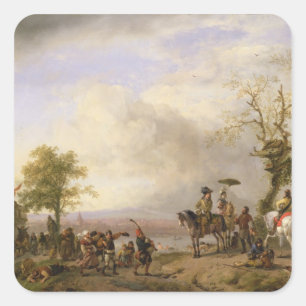 Sticker Carré Le Mariage paysan