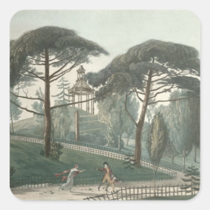 Sticker Carré Le Maze ou le Belvédère du Jardin des