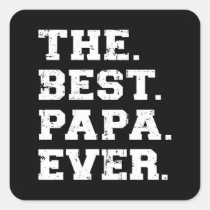 Sticker Carré Le meilleur papa de tous les temps